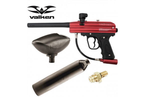 Pack Paintball VALKEN RAZORBACK RED
