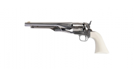 Revolver Poudre Noire Pietta 1860 Army Old Silver Ivoirine