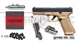 Glock 17 Gen 5 T4E french army Edition- Pistolet Balle Caoutchouc