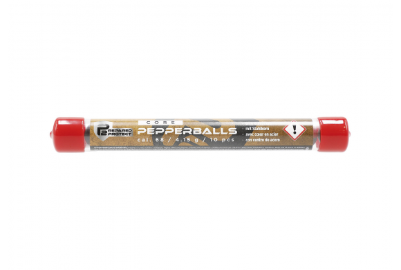 Bille Poivre Noyau Acier T4E Cal. 68 - 10 Pepperballs