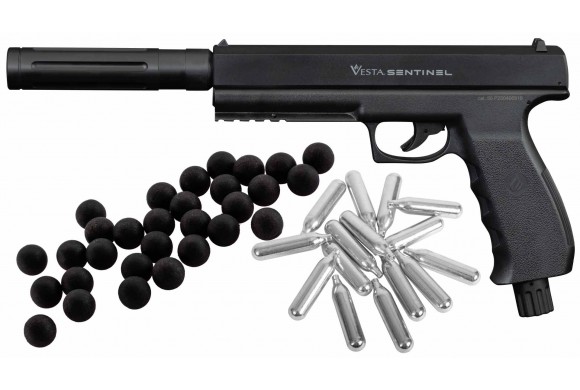 Pack Vesta SENTINEL 19 joules + Extension de Canon - pistolet à balle caoutchouc