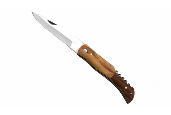 Couteau De Poche Bicolore avec Tire-Bouchon