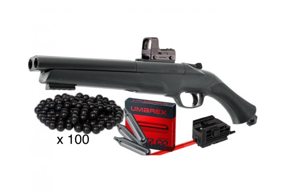 Pack de défense Fusil HDS 68, puissance 16 joules tir balle caoutchouc calibre 68
