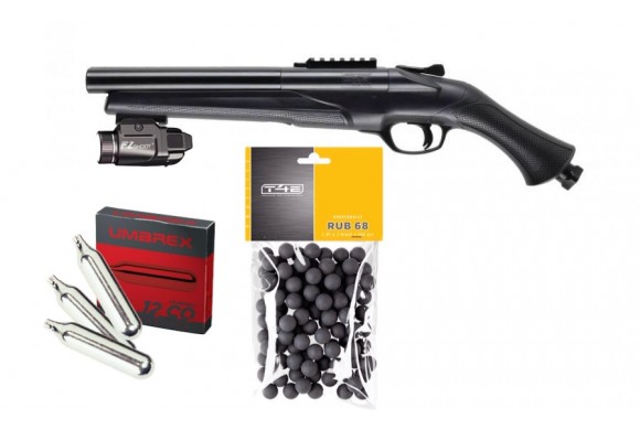 Pack prêt à tirer Fusil T4E HDS 68 de défense en balle caoutchouc calibre .68