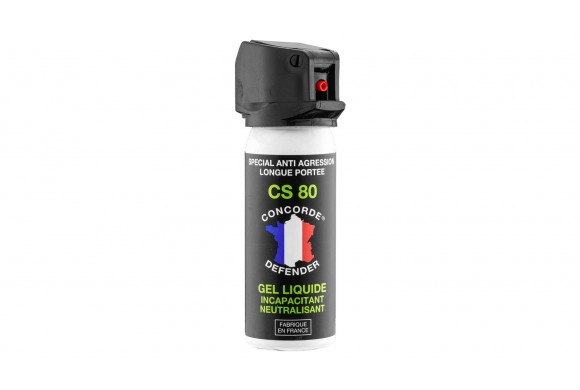 Bombe Lacrymogène Concorde Defender Gel CS 80 - 50 ml