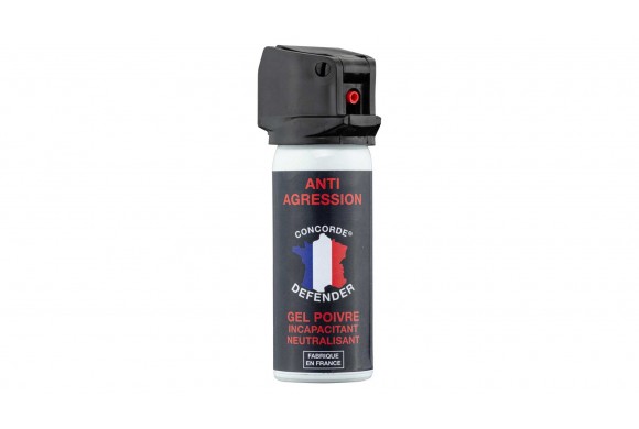 Bombe Lacrymogène Concorde Defender Gel Poivre - 50 ml