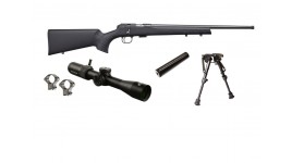 Pack Carabine 22lr CZ 457 Synthétique + Lunette + Bipied + Silencieux