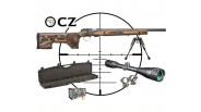 Pack Carabine 22lr CZ 457 Range TLD + Lunette + Bipied + Mallette