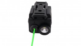 Lampe a led 350 lumens + Stroboscope et Viseur Laser Vert Hyper Access Socom -