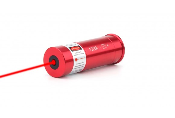 Cartouche Laser rouge Calibre 12 Version 2 avec interrupteur On - Off
