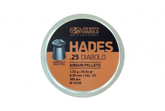 Plombs 6,35 mm JSB Hades Diabolo