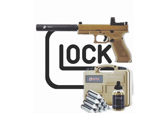 Pistolet Bille Acier Glock 19X MOS
