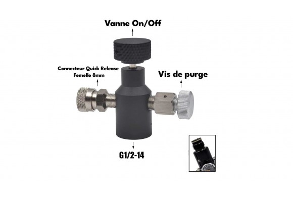 Adaptateur de remplissage pour bouteille d'air