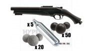 Pack découverte Fusil T4E HDS68 TS68 Gen2 Défense balle caoutchouc calibre .68