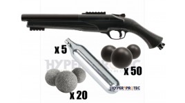 Pack découverte Fusil T4E HDS68 TS68 Gen2 Défense balle caoutchouc calibre .68