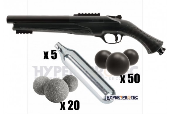 Pack découverte Fusil T4E HDS68 TS68 Gen2 Défense balle caoutchouc calibre .68