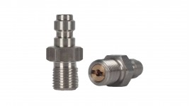 Adaptateur QR Mâle avec Clapet anti-retour - Filetage M10