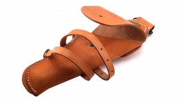Holster en cuir marron de la cavalerie US pour droitier