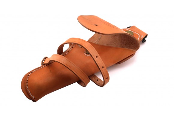 Holster en cuir marron de la cavalerie US pour droitier