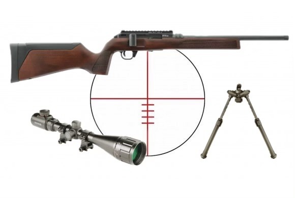 Pack Carabine 22lr Hammerli Arms Force B1 Wood Classic + Lunette + Bipied