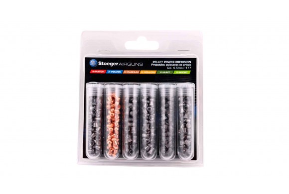 Assortiment de 6 types de Plomb 4,5 mm Stoeger