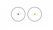 Réticule Point Rouge ou Vert au choix sur 5 intensités variables. 