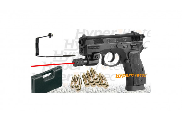 Pack complet CZ 75D compact métal blowback avec laser mallette