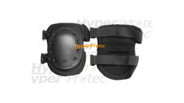 Set de 2 genouillères noires - pour airsoft et paintball