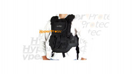 Veste tacticale multiples rangements Noire paintball SWAP