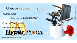 Bon cadeau Hyperprotec : 15 euros