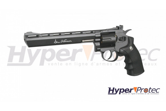 Revolver Dan Wesson noir 8 pouces - billes acier 4.5 mm