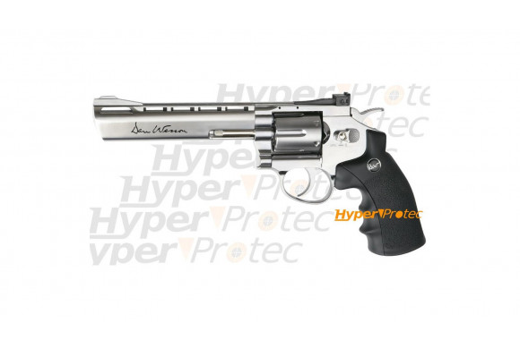 Revolver Dan Wesson chromé 6 pouces - airsoft CO2 6 mm