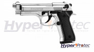 Pistolet à blanc Berreta 92 Auto Chromé