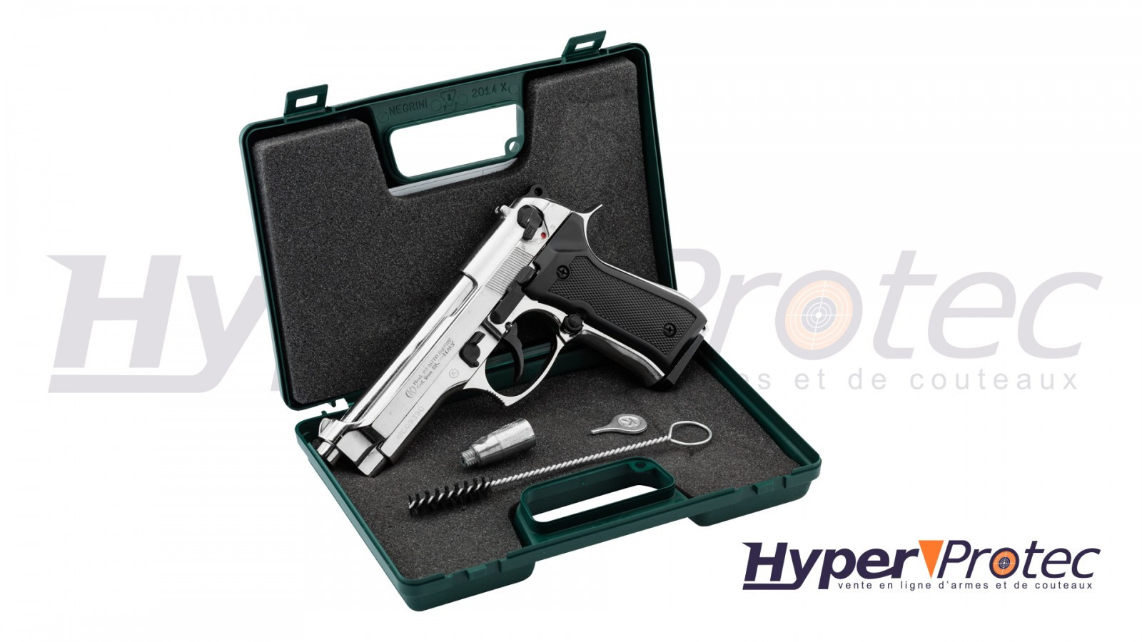 Pistolet d'alarme Kimar 85 Auto 9 mm PAK Chrome - Armurerie Loisir