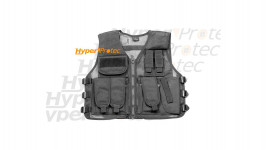 Gilet tactical noir pour airsoft - droitier