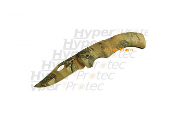 Couteau tout camouflage pliant Dundee