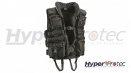 Gilet assaut noir multi poches pour airsoft