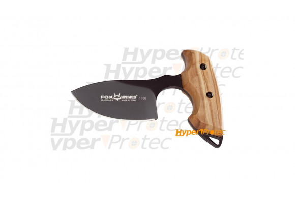 Push dagger Fox Manche en olivier 7 cm