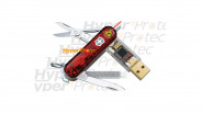 Couteau Suisse Victorinox avec clef USB Flash 4 Go et laser