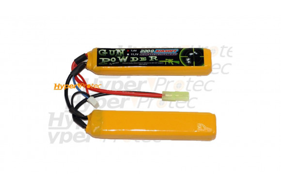 Batterie Li-Po 7.4V 2200 mAh Gun Powder