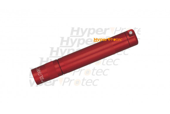 Maglite Solitaire rouge avec 1 pile AAA et dragonne