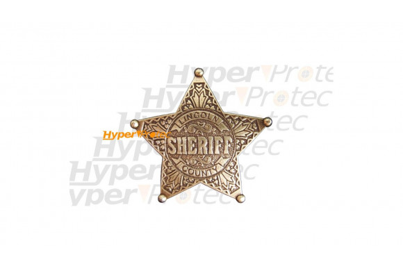 Broche étoile de Sheriff - Lincoln Country