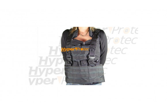 Gilet tactical Noir Swiss Arms Système Molle