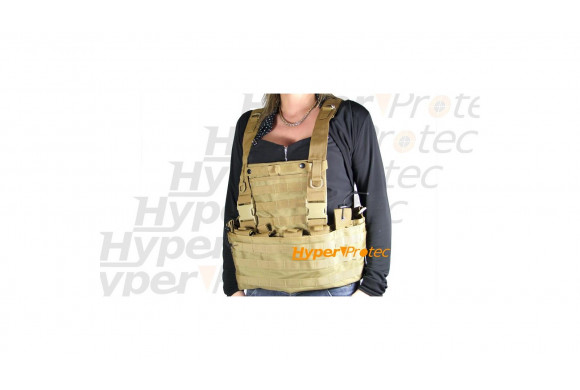 Gilet tactical Tan Coyote Swiss Arms Système Molle