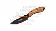 Poignard noir Fox Knives manche en olivier - lame de 9 cm