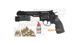 Pack S&W 327 TRR8 noir 6 pouces +lampe + co2 + billes acier