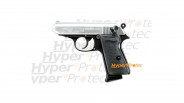 Pistolet spring Walther PPK culasse nickel airsoft