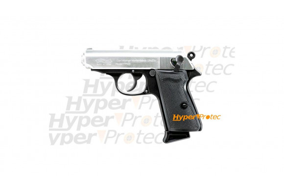 Pistolet spring Walther PPK culasse nickel airsoft