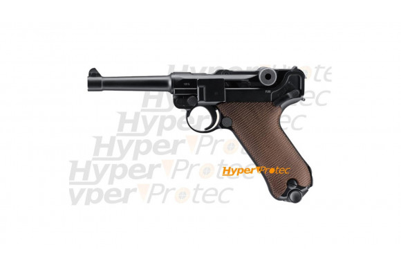 Pistolet Luger P08 au gaz airsoft culasse métal