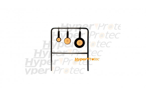 Cible tout métal 3 objectifs pour 22 lr